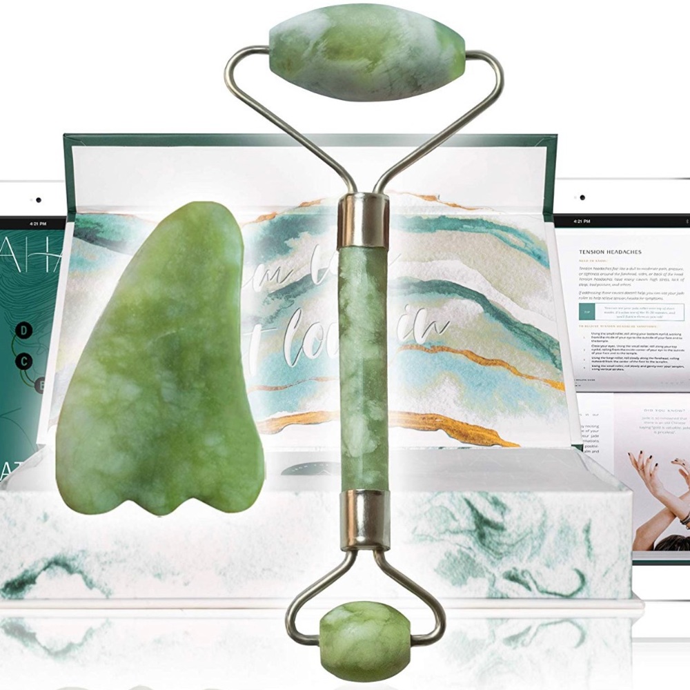 BRAND NEW jade roller & gua sha